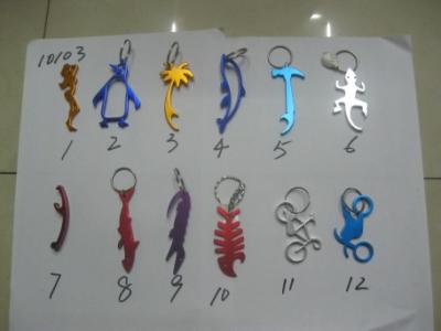 Special shape aluminum carabiner and bottle opener