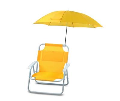 Beach chair with umbrella